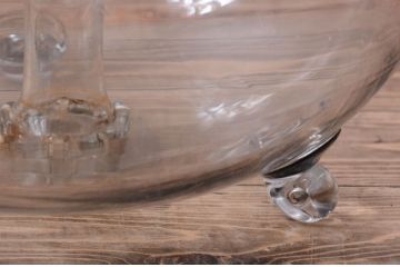 アンティーク雑貨　和製アンティーク　レトロ　大きなガラス鉢(金魚鉢・飾り鉢)