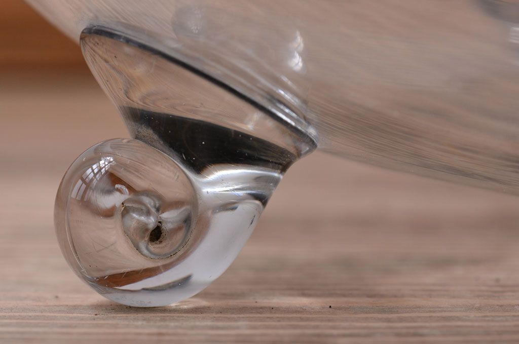 アンティーク雑貨　和製アンティーク　レトロ　大きなガラス鉢(金魚鉢・飾り鉢)