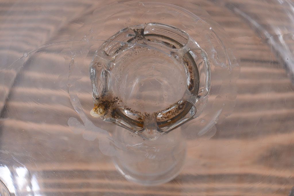 アンティーク雑貨　和製アンティーク　レトロ　大きなガラス鉢(金魚鉢・飾り鉢)