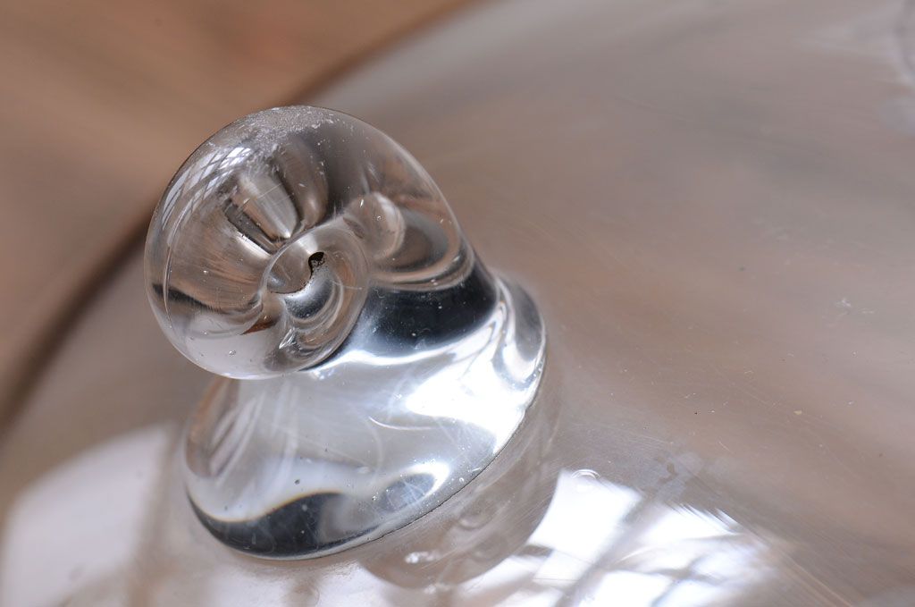 アンティーク雑貨　和製アンティーク　レトロ　大きなガラス鉢(金魚鉢・飾り鉢)