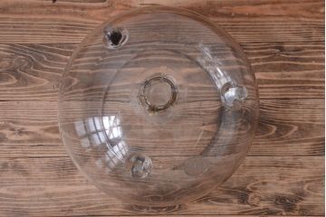 アンティーク雑貨　和製アンティーク　レトロ　大きなガラス鉢(金魚鉢・飾り鉢)