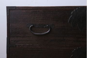 アンティーク家具　古民具・骨董　明治〜大正期　アンティーク時代箪笥ローボード(衣装箪笥)