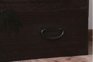 アンティーク家具　古民具・骨董　明治〜大正期　アンティーク時代箪笥ローボード(衣装箪笥)