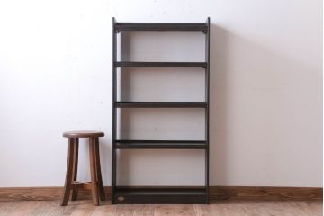 レトロ家具　昭和レトロ　シンプルな本棚(飾り棚・ブックシェルフ)
