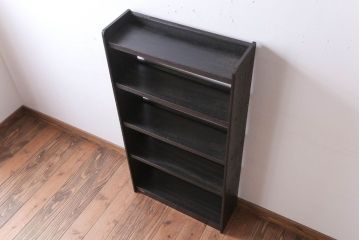 レトロ家具　昭和レトロ　シンプルな本棚(飾り棚・ブックシェルフ)