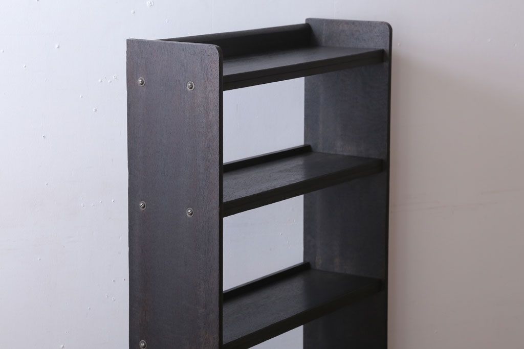 レトロ家具　昭和レトロ　シンプルな本棚(飾り棚・ブックシェルフ)