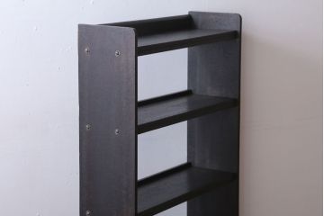 レトロ家具　昭和レトロ　シンプルな本棚(飾り棚・ブックシェルフ)