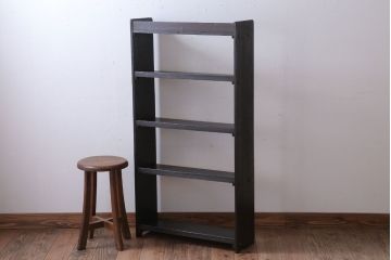 レトロ家具　昭和レトロ　シンプルな本棚(飾り棚・ブックシェルフ)