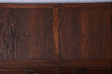 アンティーク家具　和製アンティーク　前面欅材!框が重厚な時代箪笥ローボード(引き出し・ローチェスト)(1)