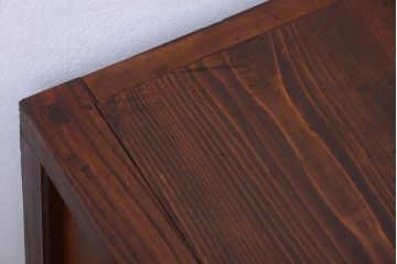 アンティーク家具　和製アンティーク　前面欅材!框が重厚な時代箪笥ローボード(引き出し・ローチェスト)(1)