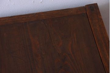 アンティーク家具　和製アンティーク　前面欅材!框が重厚な時代箪笥ローボード(引き出し・ローチェスト)(2)