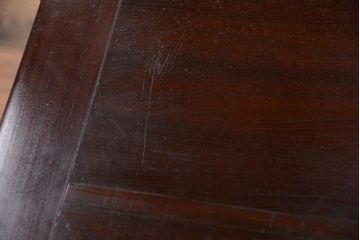 中古　民芸家具　総欅材!重厚な車箪笥(帳場箪笥)