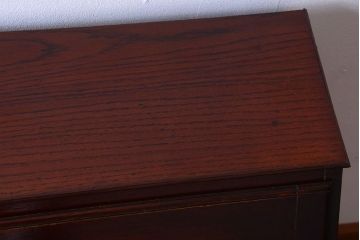 アンティーク家具　イギリスアンティーク　オーク材!ツイストレッグライティングビューロー(デスク)