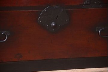 アンティーク家具　古民具・骨董　明治期　前面栗材!アンティーク衣装箪笥(時代箪笥)
