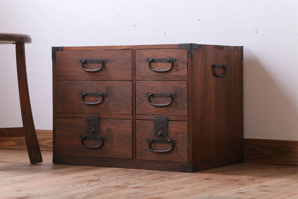 レアデザイン　ヴィンテージ小引き出し ジャパンヴィンテージ 小引き出し 収納/Japanese Vintage Small