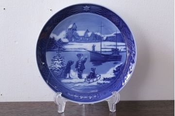 アンティーク雑貨　中古　ROYAL COPENHAGEN(ロイヤルコペンハーゲン)　イヤープレート　1998年