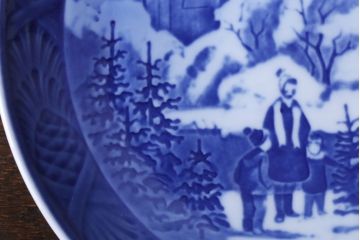 アンティーク雑貨　中古　ROYAL COPENHAGEN(ロイヤルコペンハーゲン)　イヤープレート　1997年