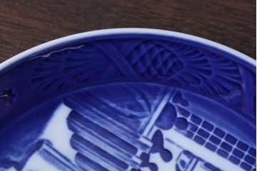 アンティーク雑貨　中古　ROYAL COPENHAGEN(ロイヤルコペンハーゲン)　イヤープレート　1991年