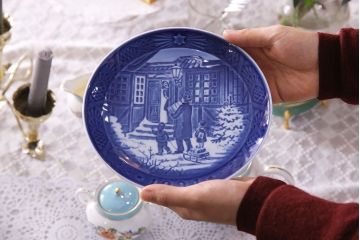 アンティーク雑貨　中古　ROYAL COPENHAGEN(ロイヤルコペンハーゲン)　イヤープレート　1994年