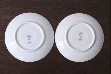 アンティーク雑貨　中古　ROYAL COPENHAGEN(ロイヤルコペンハーゲン)　WHITE FLUTED HALF LACE(ホワイトフルーテッド・ハーフレース) カップ&ソーサー2客セット(洋食器)