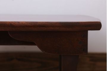 アンティーク家具　和製アンティーク　古いカバ材の上質な角ちゃぶ台