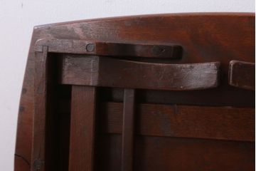 アンティーク家具　和製アンティーク　古いカバ材の上質な角ちゃぶ台