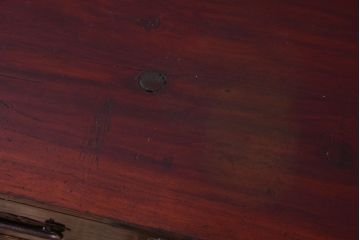 アンティーク家具　古民具・骨董　明治〜大正期　前面黒漆!アンティーク庄内箪笥