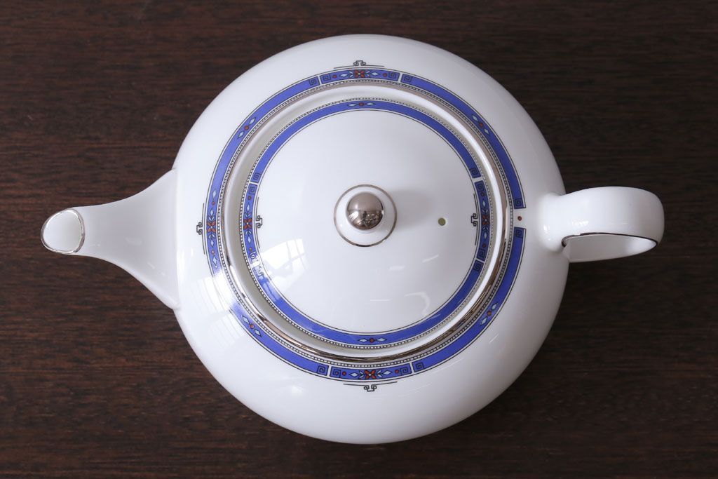 アンティーク雑貨　中古　イギリスWedgwood(ウェッジウッド)　キングスブリッジ　ポット(洋食器)
