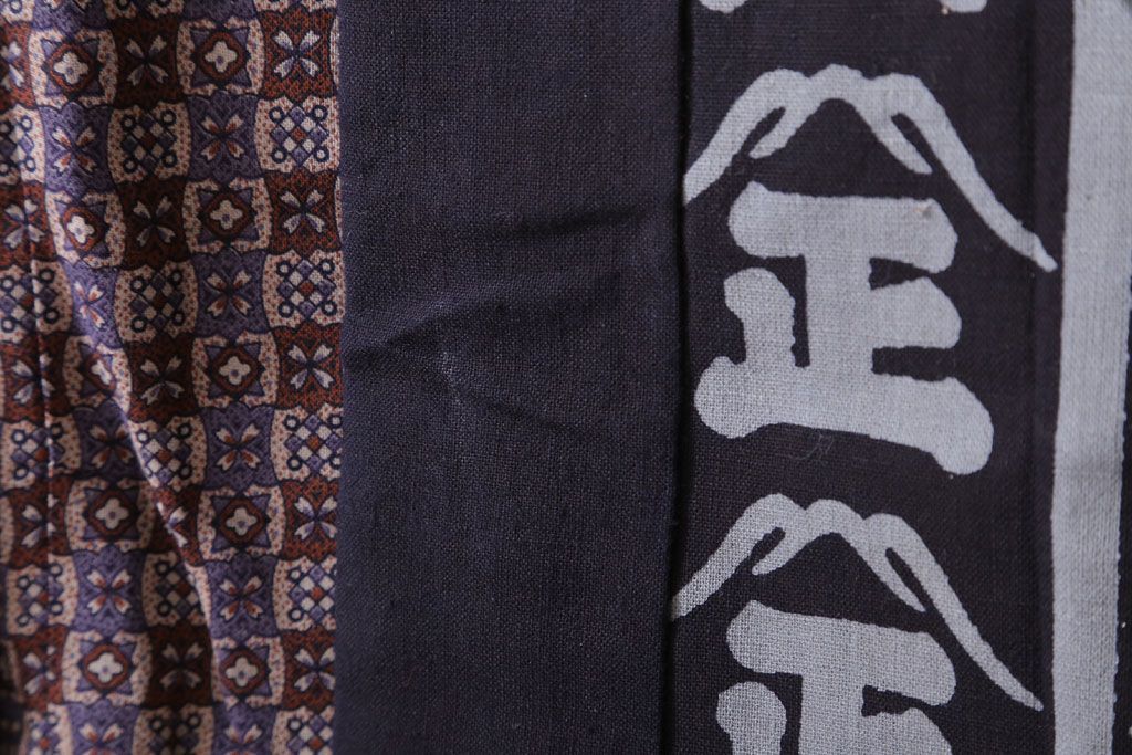 アンティーク雑貨　アンティーク　古い酒屋の木綿半纏(藍染)(2)