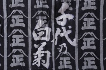 アンティーク雑貨　アンティーク　古い酒屋の木綿半纏(藍染)(2)