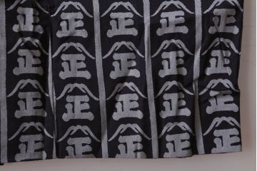 アンティーク雑貨　アンティーク　古い酒屋の木綿半纏(藍染)(2)