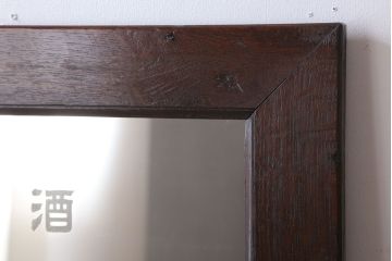 アンティーク雑貨　アンティーク　戦前・古い酒屋の鏡(日本酒・ミラー)