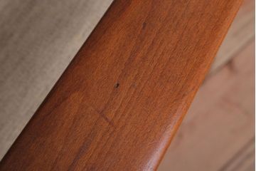 ヴィンテージ家具　北欧ビンテージ　チーク材のイージーチェア(1人掛けアームソファ)