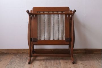 ヴィンテージ家具　北欧ビンテージ　チーク材のイージーチェア(1人掛けアームソファ)