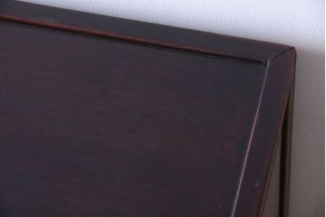 アンティーク家具　和製アンティーク　大正期　唐木材の茶棚(飾り棚)