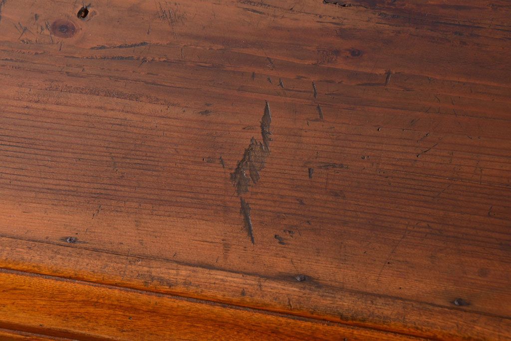 アンティーク家具　和製アンティーク　古い栓材の大きな本箱(収納棚)