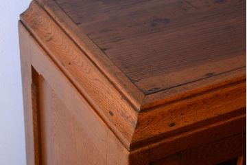 アンティーク家具　和製アンティーク　古い栓材の大きな本箱(収納棚)