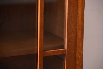 アンティーク家具　和製アンティーク　古い栓材の大きな本箱(収納棚)