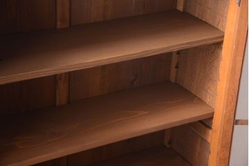 アンティーク家具　和製アンティーク　古い栓材の大きな本箱(収納棚)