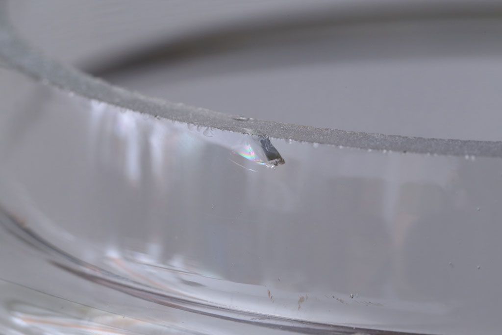 アンティーク雑貨　昭和レトロ　アンティーク四角ガラス瓶(ビン)(2)