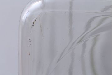 アンティーク雑貨　昭和レトロ　アンティーク四角ガラス瓶(ビン)(2)