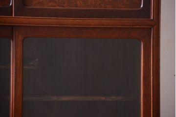 アンティーク家具　古民具・骨董　三方欅材・銅金具!細かな意匠が美しい高級茶箪笥