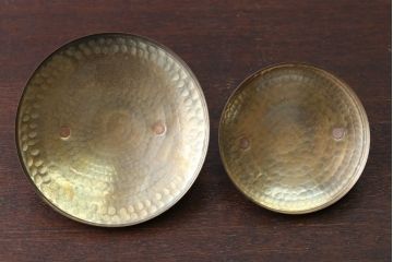 アンティーク雑貨　中古　銅製　キッチンペーパーホルダーと小物入れ2点セット