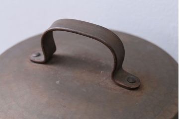 アンティーク雑貨　中古　銅製　キッチンペーパーホルダーと小物入れ2点セット