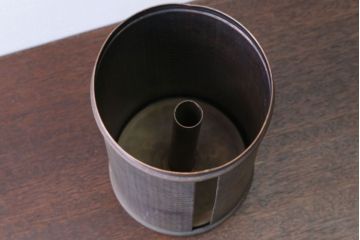 アンティーク雑貨　中古　銅製　キッチンペーパーホルダーと小物入れ2点セット