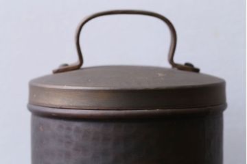 アンティーク雑貨　中古　銅製　キッチンペーパーホルダーと小物入れ2点セット