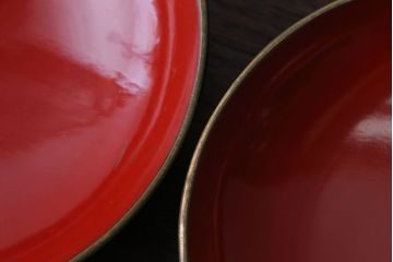 アンティーク雑貨　アンティーク　大正〜昭和初期　鯉の図　木製蒔絵椀2客