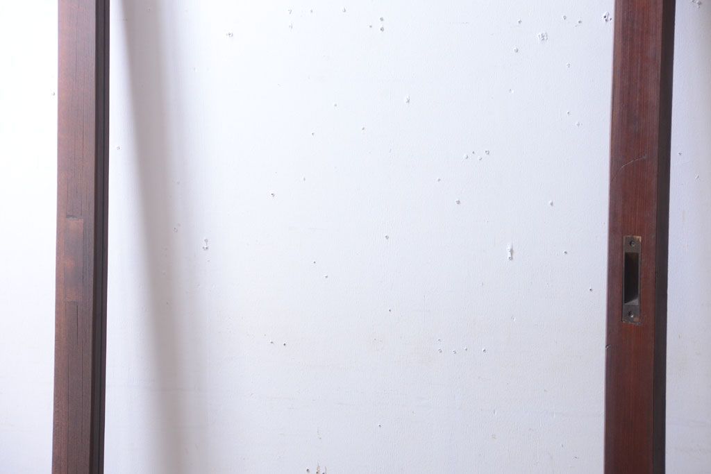 和製アンティーク　古い木の大きなガラス戸(1)