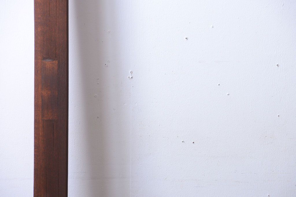 和製アンティーク　古い木の大きなガラス戸(1)