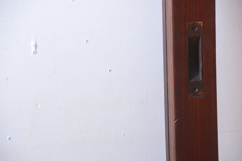 和製アンティーク　古い木の大きなガラス戸(1)